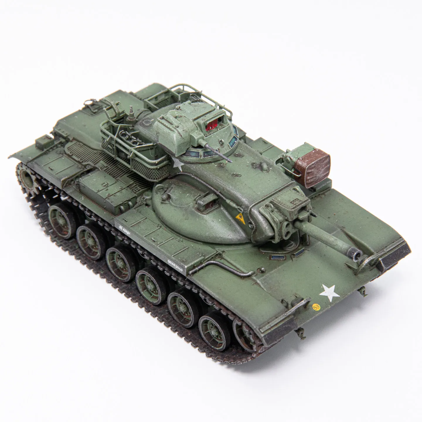 Фото Масштабная модель AM 1:72 из смолы # Модель основного боевого танка 53 M60A2, военная техника, классические игрушки, подарки, сувениры, статическая модель для демонстрации №1