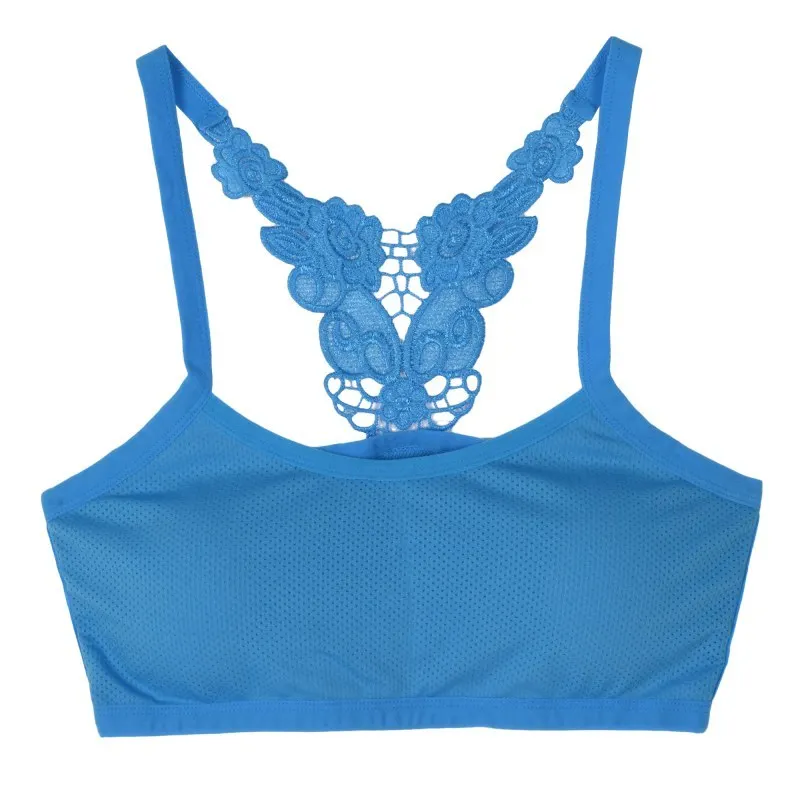 

Butterfly Beautiful Back Breast Wrap Latex Inside No Steel Ring Ice Silk No Trace Thin Sling Sports Bra Women Push Up Underwear