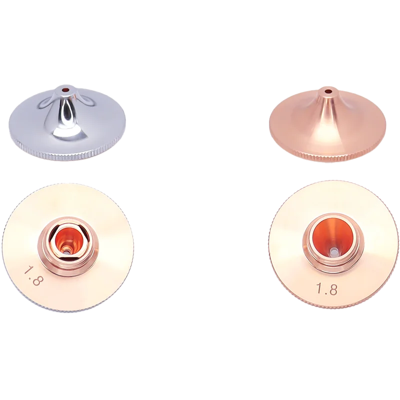 Наконечники сопла волоконного лазера Расходные детали двухслойная хромирующая