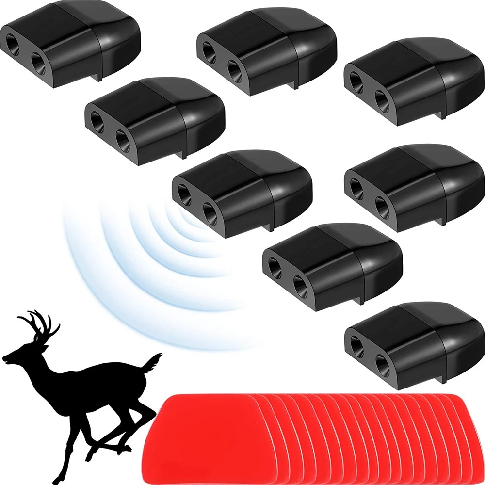 

​8* Animal Alert Whistle System For Automotives for Sonic Gadgets Car Grille Mount Black With Adhesive Car Safety