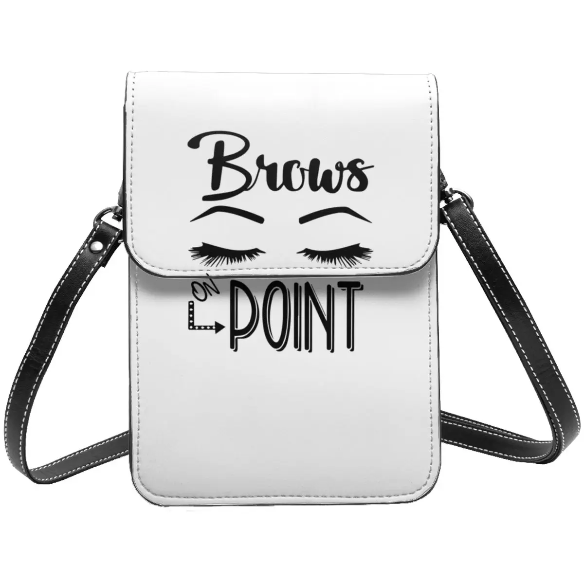 

Наплечная Сумка для ресниц, забавная Женская сумочка для бровей, бровей в подарок, женская кожаная сумочка в стиле ретро