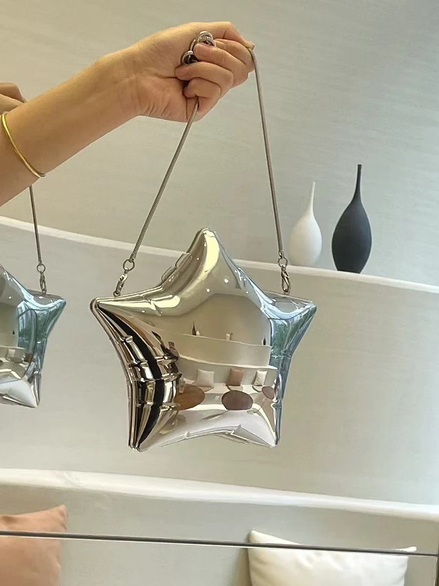 Элегантные женские вечерние сумки с золотой и серебряной цепочкой новинка 2024