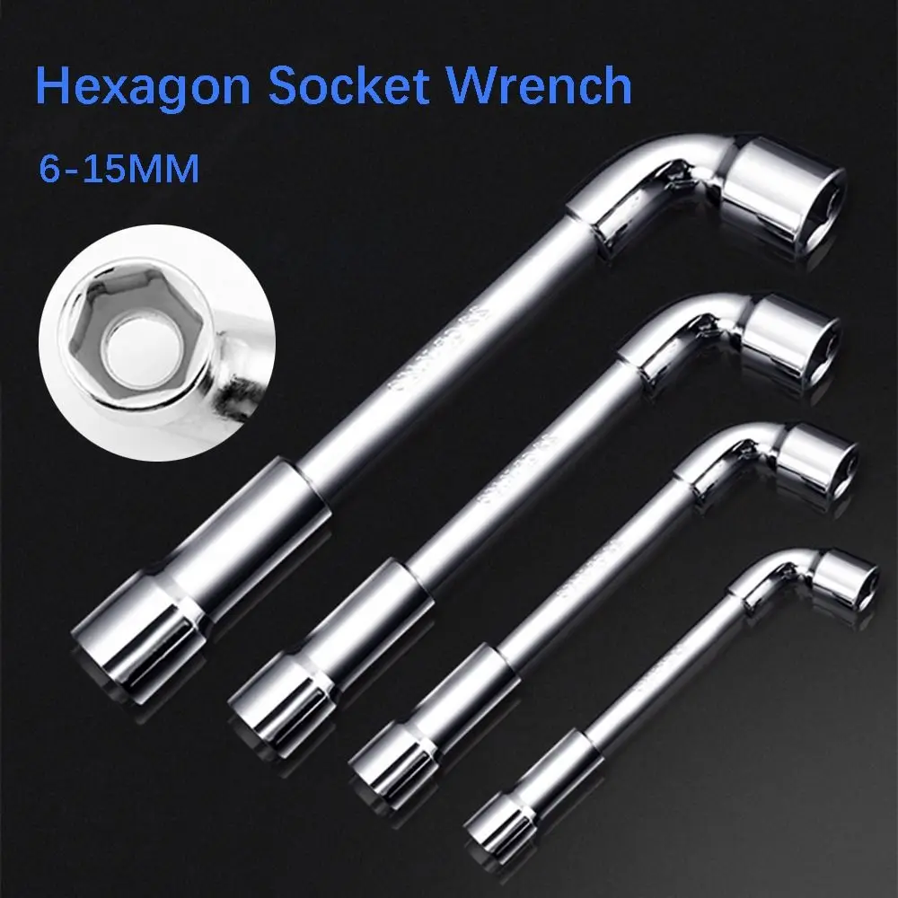 

High Torque Car Repair Tool Good Resilience Multipurpose L-shaped Socket Wrench Hexagonal Spanner Hand Tool