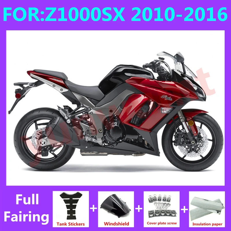 

New ABS Motorcycle Fairings Kit fit For Z1000SX Z1000 SX NINJA1000 2010 2011 2012 2013 2014 2015 2016 full fairing red black