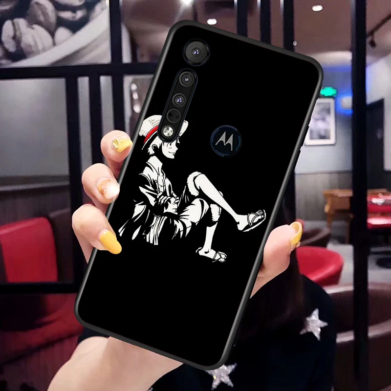 cool anime one piece for motorola moto g g60 g60s g50 g40 g9 g10 e7i e6s power edge 20 e20 2021 x3 s pro black phone case free global shipping