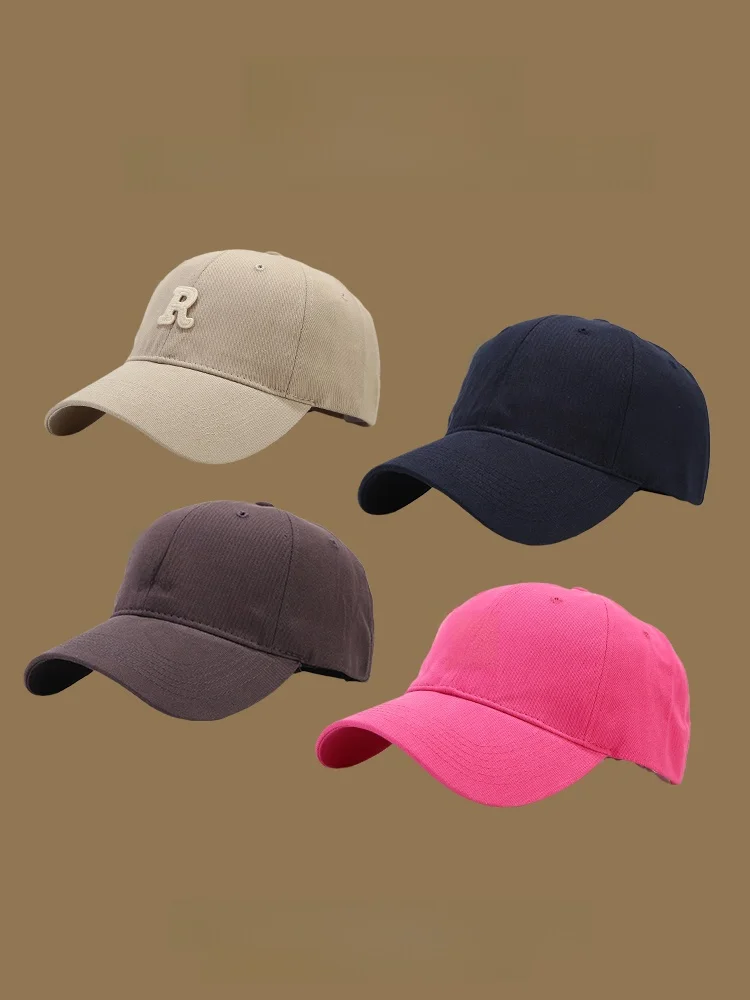 Черная бейсболка с большой окружностью головы R женская большая размерная