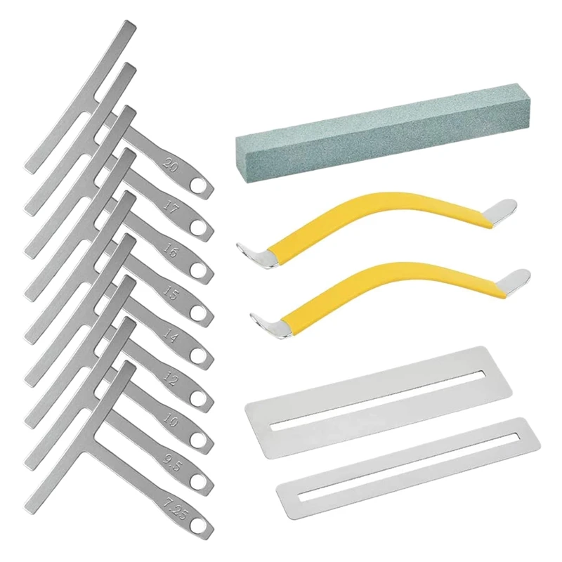 

Набор для гитары Luthier, включая 9 нижних радиусов, расширители струн гитары, защита для грифа защитный шлифовальный камень