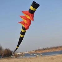 free shipping 3d kite tails rainbow windsock kite flying outdoor sport beach for adults kite