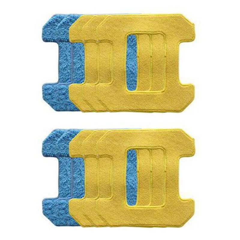 

6Pc Wet Cleaning + 4Pc Dry Friction Mop Pad for Bo Niu Window Cleaning Robot 268 Window Cleaning Robot