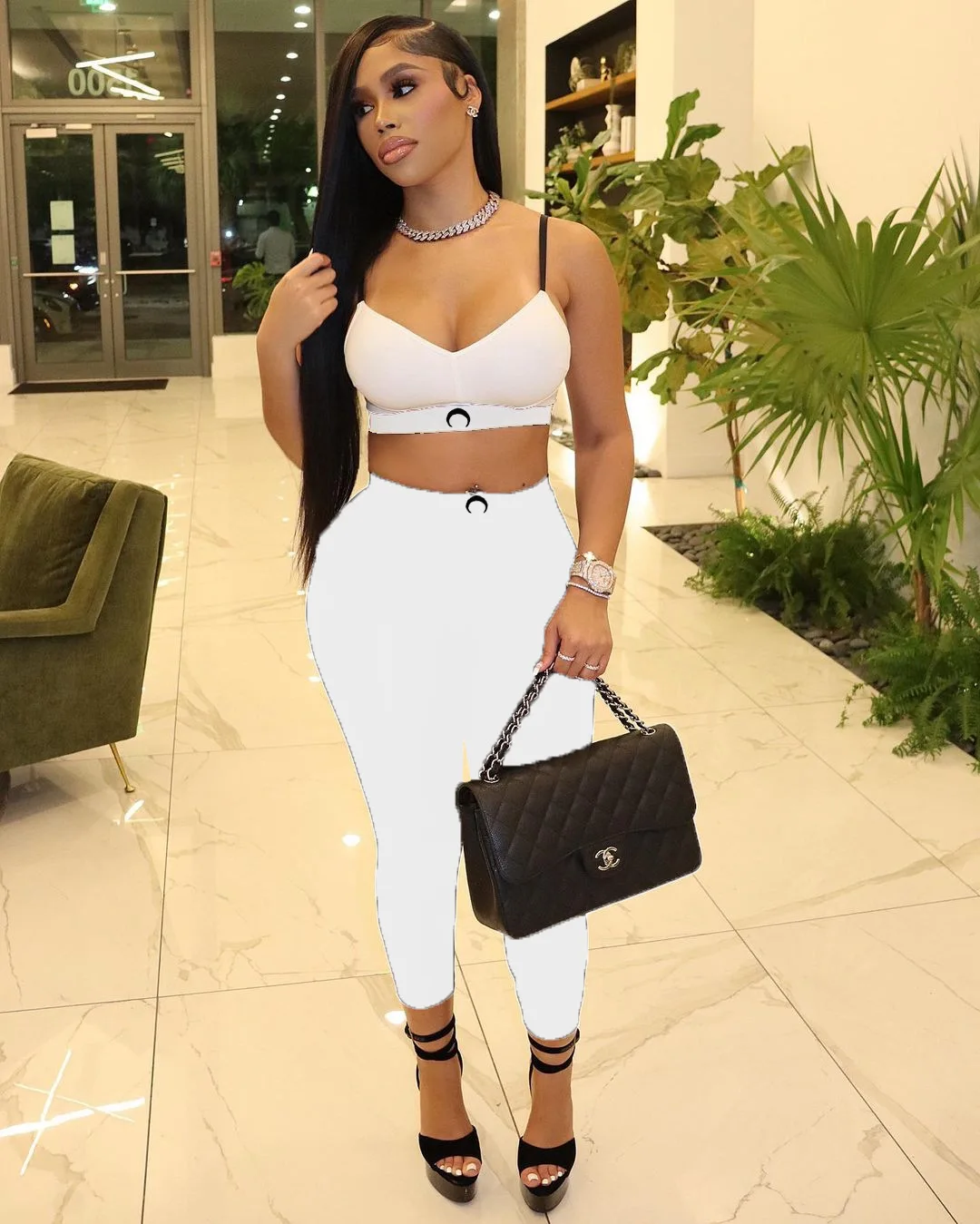 Сексуальные женские костюмы для фитнеса Prowow укороченные топы с принтом Луны