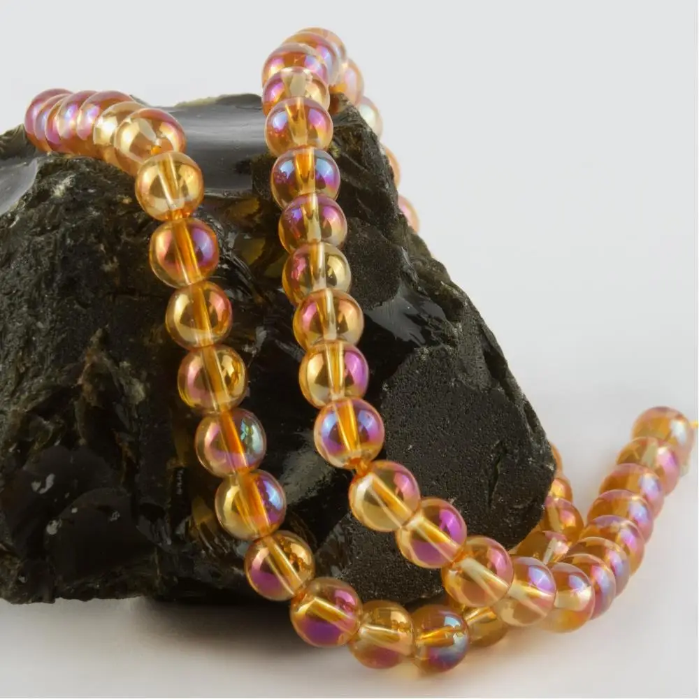 Кварцевый камень в горошек 8 мм | Украшения и аксессуары