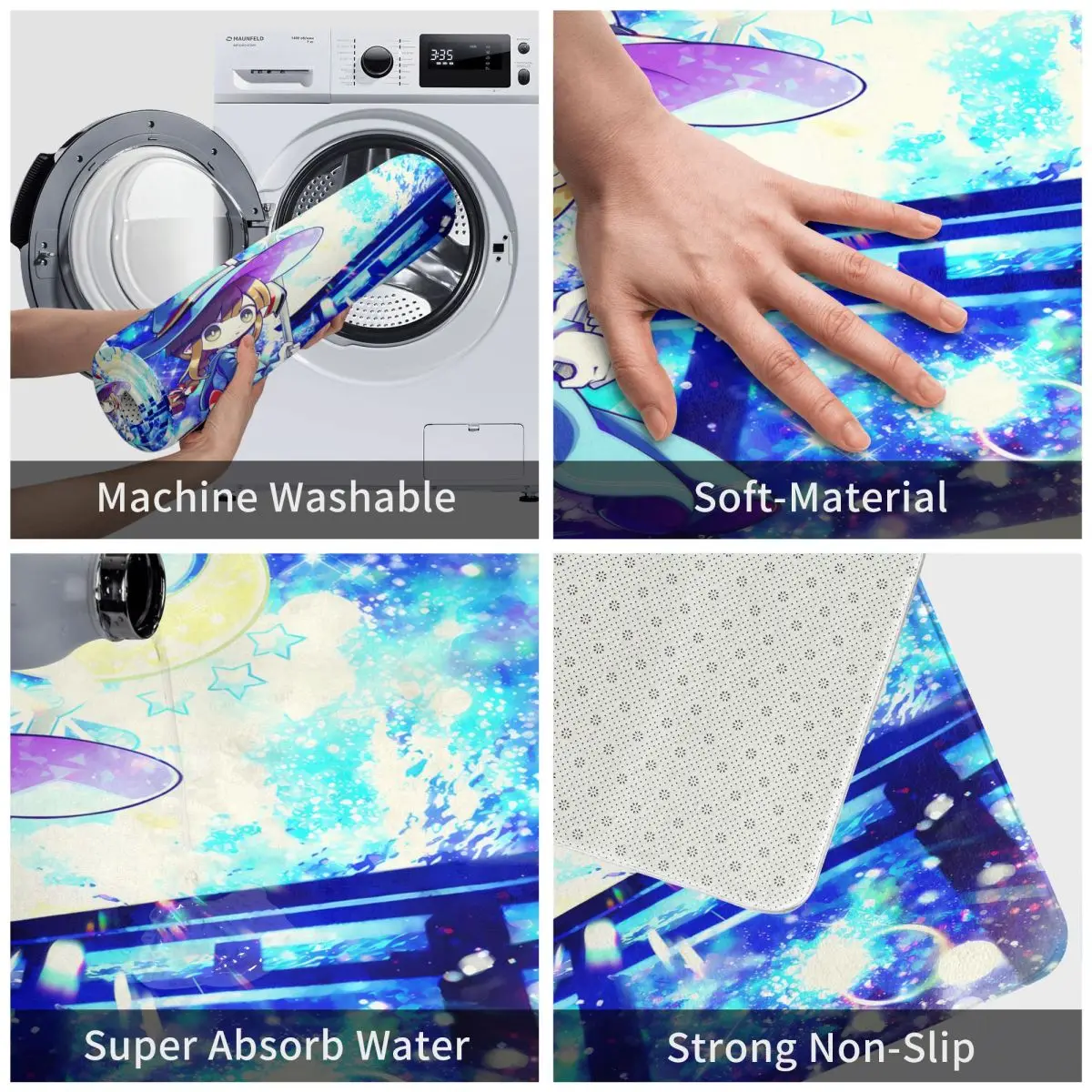 Wadanohara And The Great Blue Sea 40x60 см ковер полиэстеровые напольные коврики модный прочный