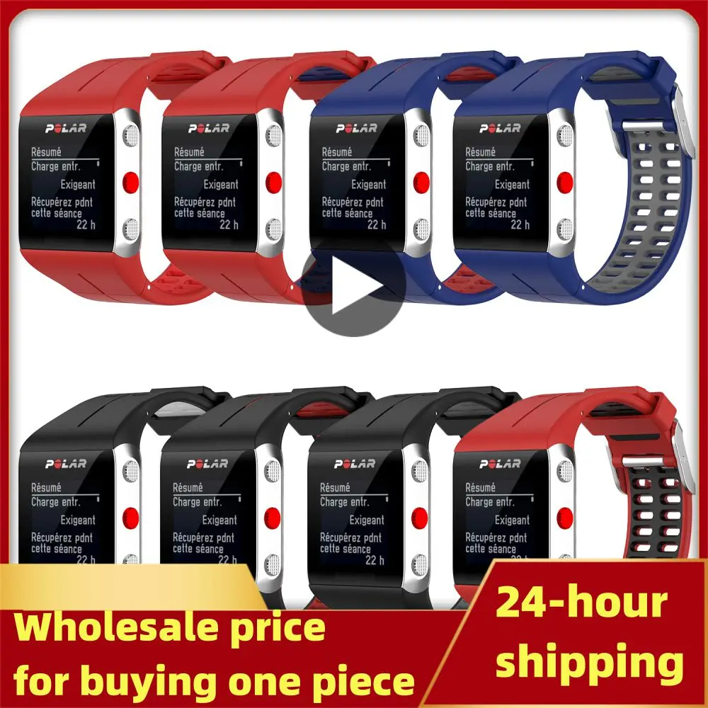 

Силиконовый сменный ремешок для наручных смарт-часов Polar V800, смарт-браслет с разъемами, пружинный ремешок для мужчин и женщин