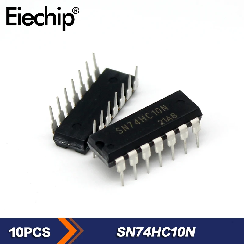 Интегральная схема SN74HC10N 74HC10 DIP-14, тройная 3 Входная NAND-gate, новая Оригинальная интегральная схема, 10 шт.