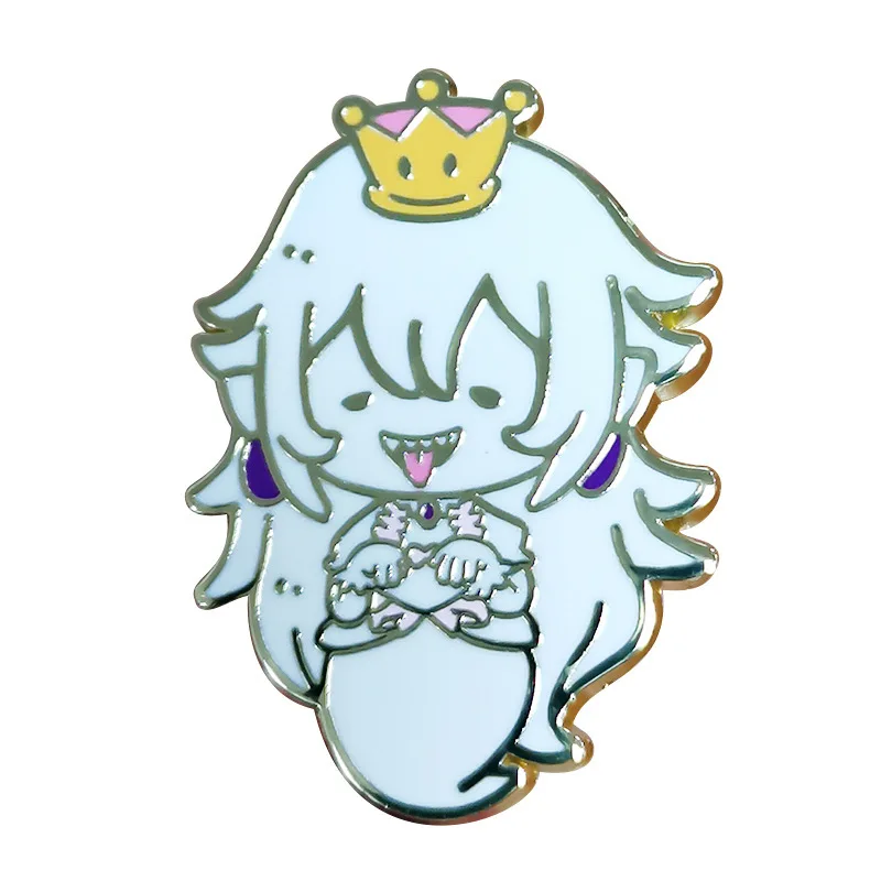 

Princess Enamel Pin Wrap Clothes Lapel Brooch Fine Badge Fashion Jewelry Friend Gift