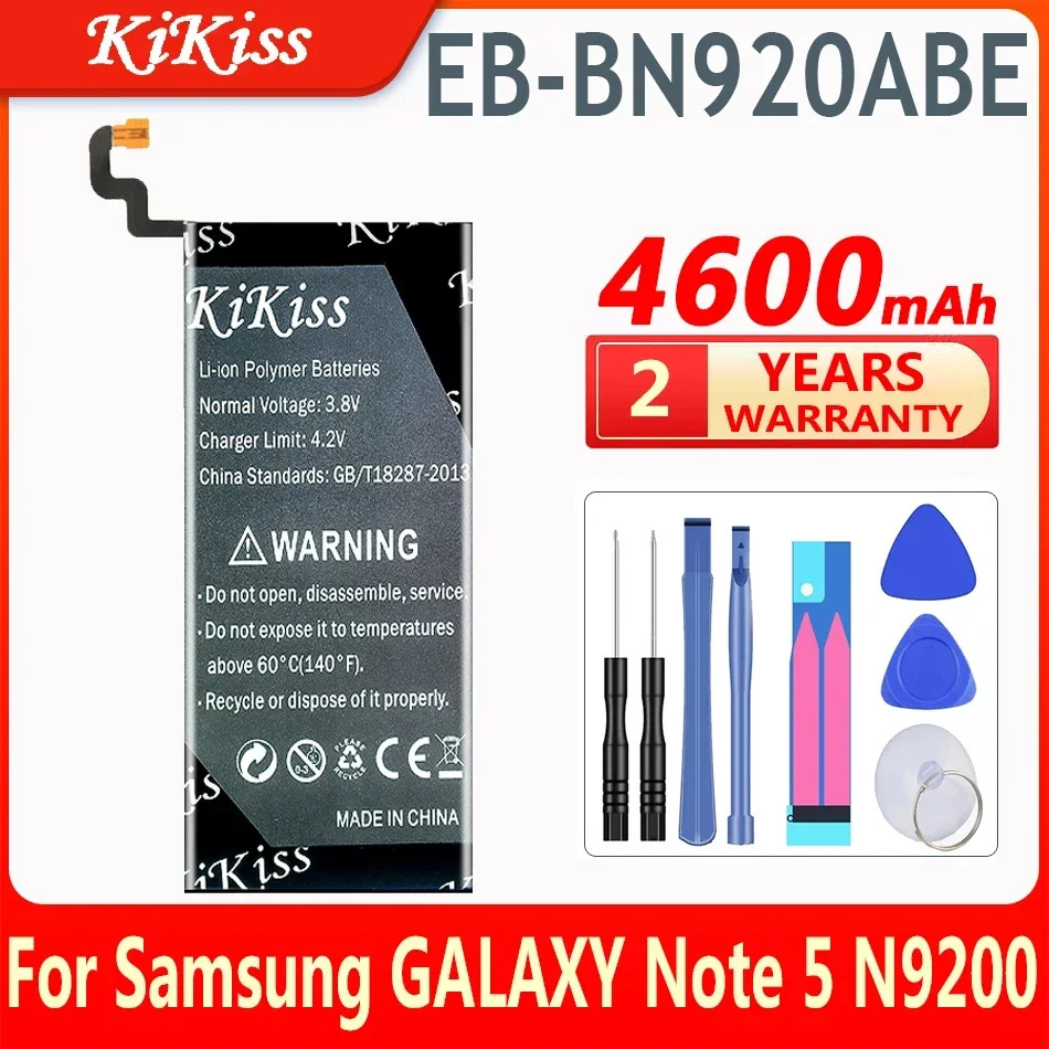 Аккумулятор KiKiss для Samsung GALAXY Note 5 N9200 N920t N920c SM-N9208 EB-BN920ABE Аккумуляторы