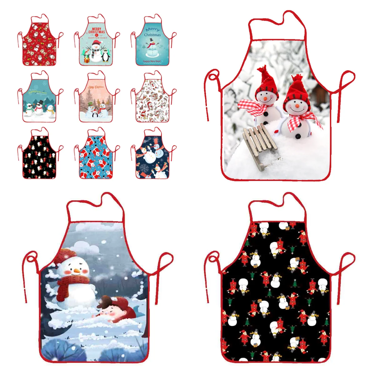 

HOTSALE Apron 60*80CM Christmas Decorations for Home Santa Claus Christmas Apron Xmas Decor Noel Navidad New Year Cristmas Gift