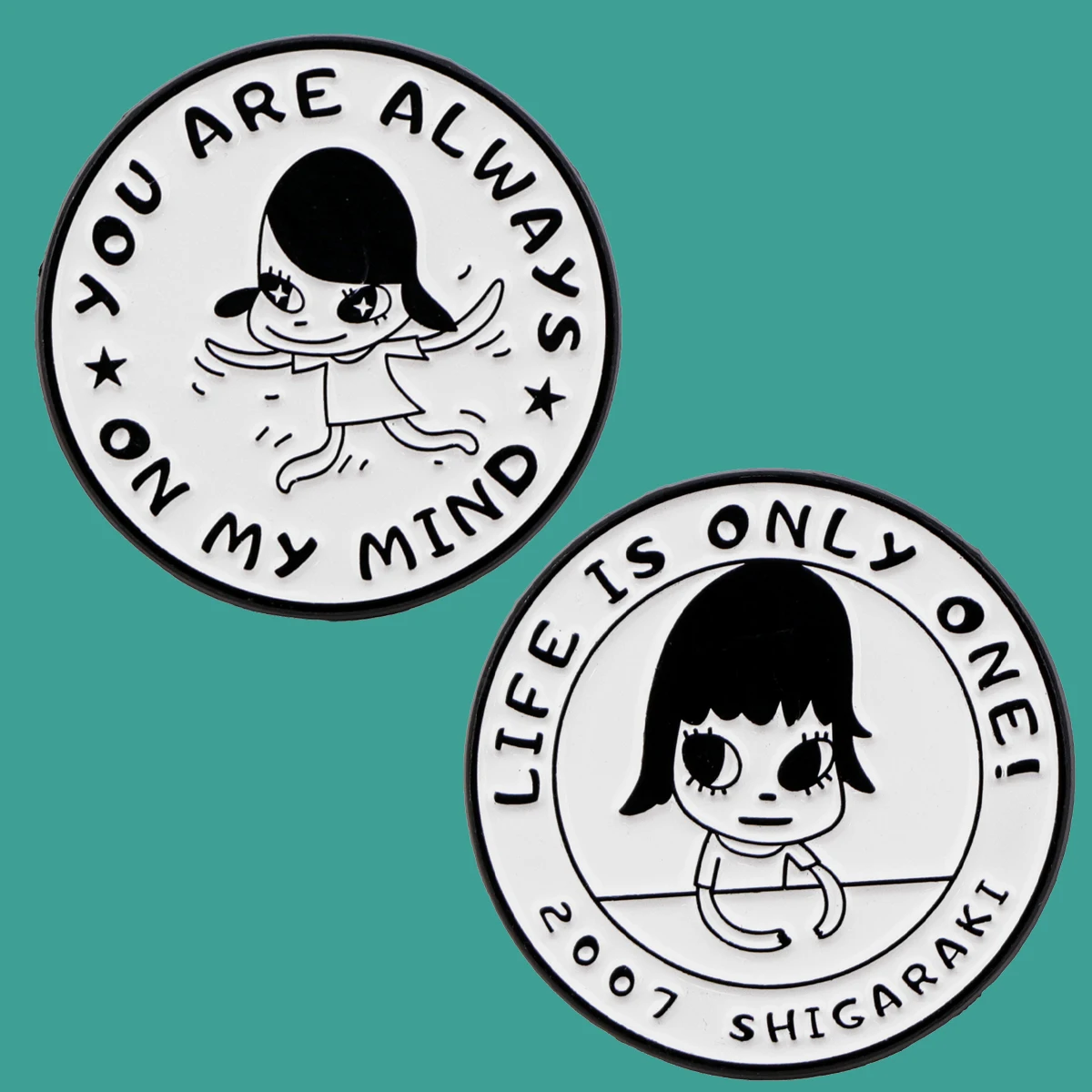 Булавки с цитатой девушки из мультфильма для рюкзаков эмалированные булавки