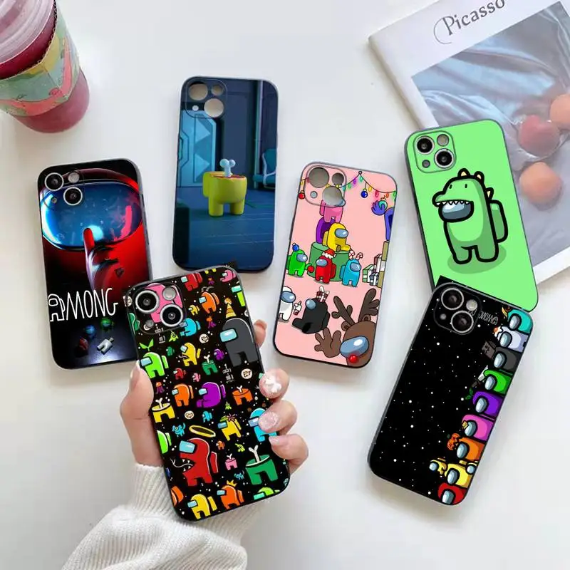 

AmongUs Game Phone Case For iphone 14 Plus 13 12 Mini 11 Pro XS Max X XR Cover