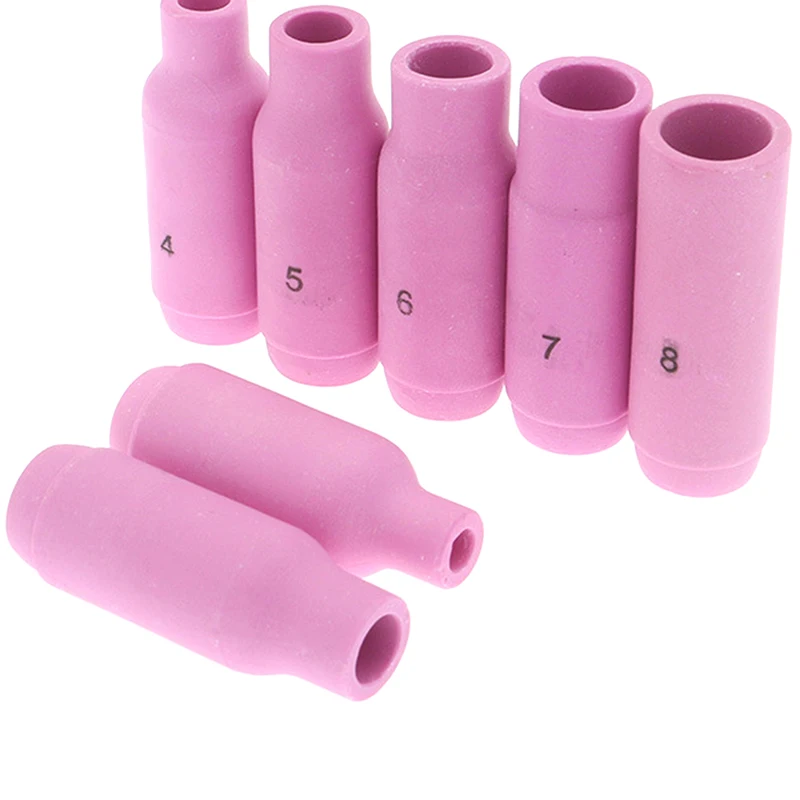 

5Pcs 10N Nozzle Alumina Shield Cup 3 4 5 6 7 8# For TIG WP17 18 26 Welding Torch
