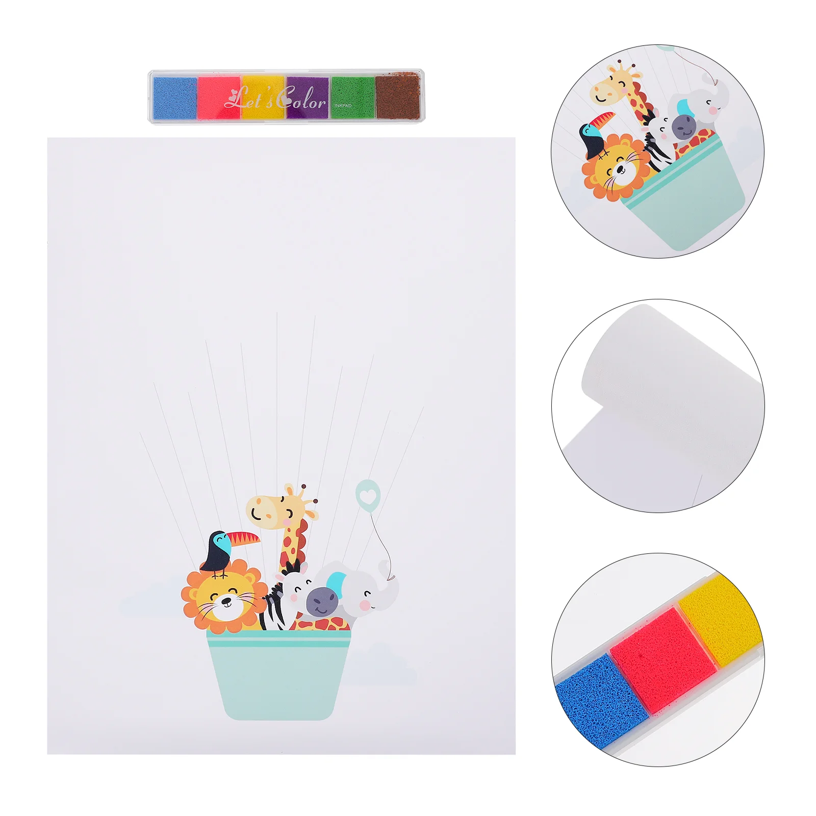 

Kids Finger Tool Children DIY Crafts Painting Supplies with Inkpad