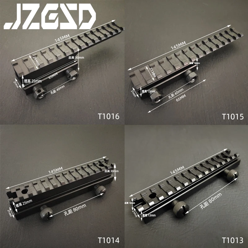 

Tactical CNC hunting dovetail extension145MM 20mm picatinny weaver guide rail adapter Hunting base rifle accessories Airsoft