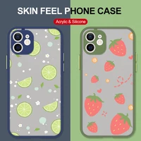 for xiaomi poco x4 x3 pro nfc gt f3 m4 m3 pro civi cover fruit pattern phone case for poco m2 pro c3 matte protective phone case