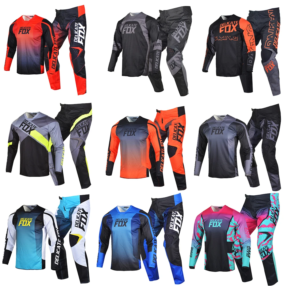 Flexair Mach Gear Set Jersey Pants 180 360 MX Combo Moto Enduro ATV Outfit Equipment Men Dirtbike Suit For Adult