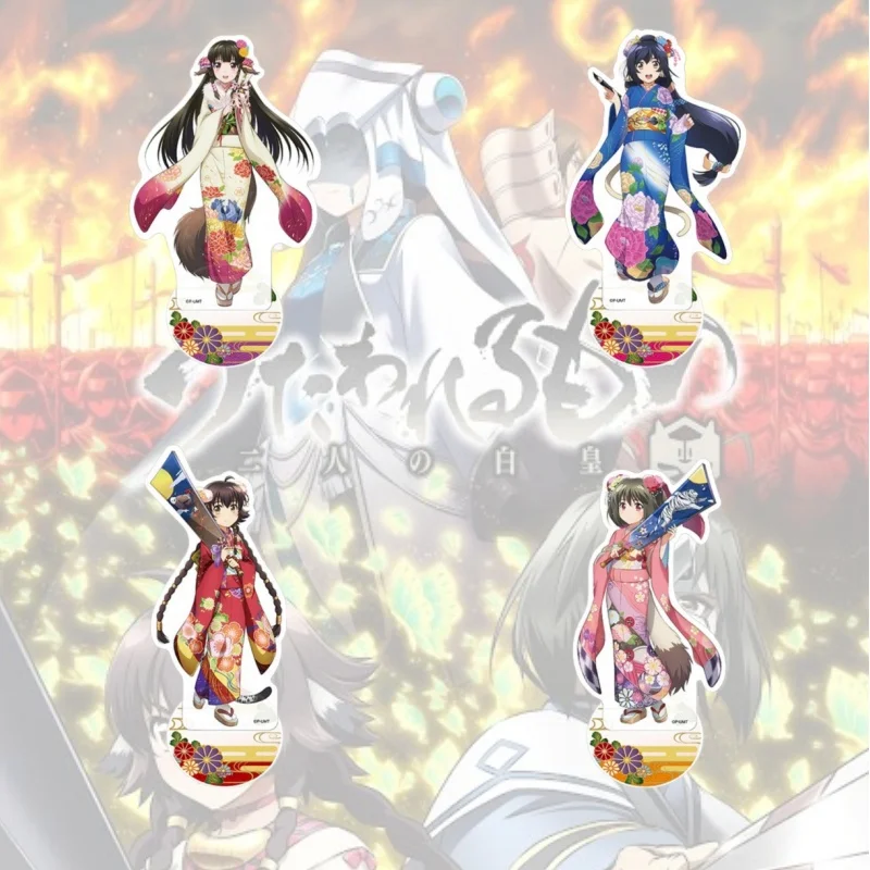 Фото Акриловая фигурка-подставка Game Utawarerumono Anime Nekone Rurutie Kuon Anju, держатель для ключей, подарки для косплея №1