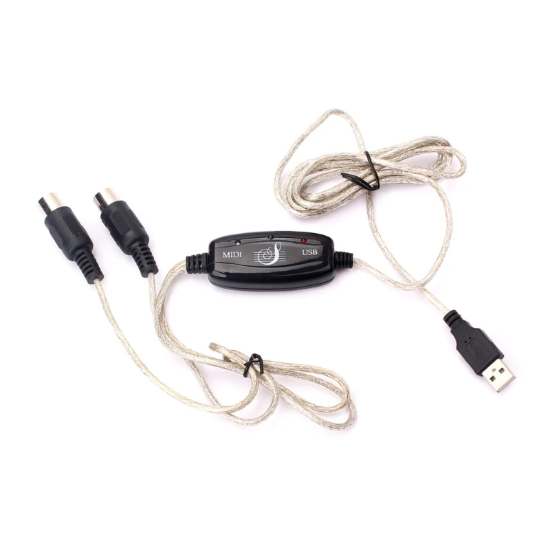 Конвертер MIDI-кабеля в USB IN-OUT Профессиональный MIDI-интерфейс Аудио-музыкальная