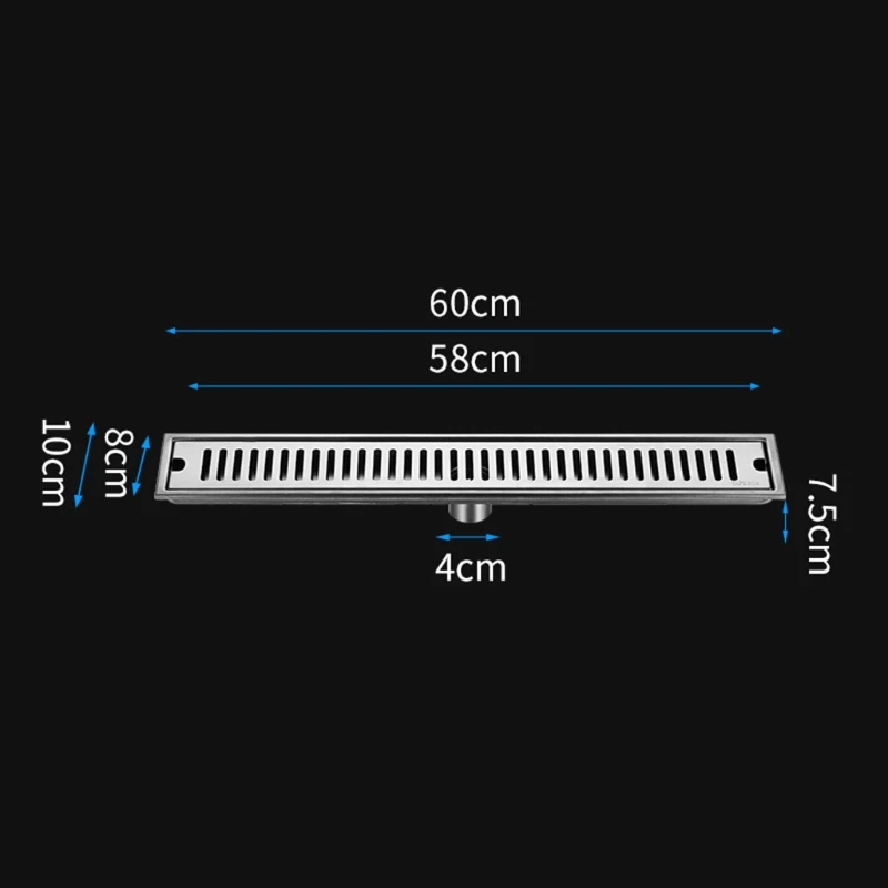 

Bathroom Anti-reflux Floor Drain Quick Drain Rectangle Hair Catcher Anti-blocking Shower Drain Strainers Anti-rust Drop Shipping