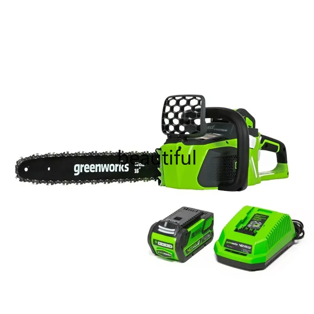 Беспроводная бесщеточная бензопила Greenworks садовый культиватор с аккумулятором 4 0