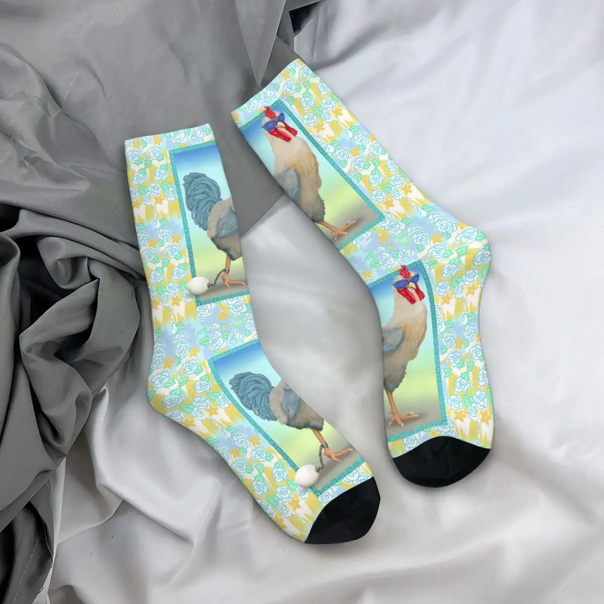 Классные зимние носки унисекс каракули велосипедные счастливые уличный стиль