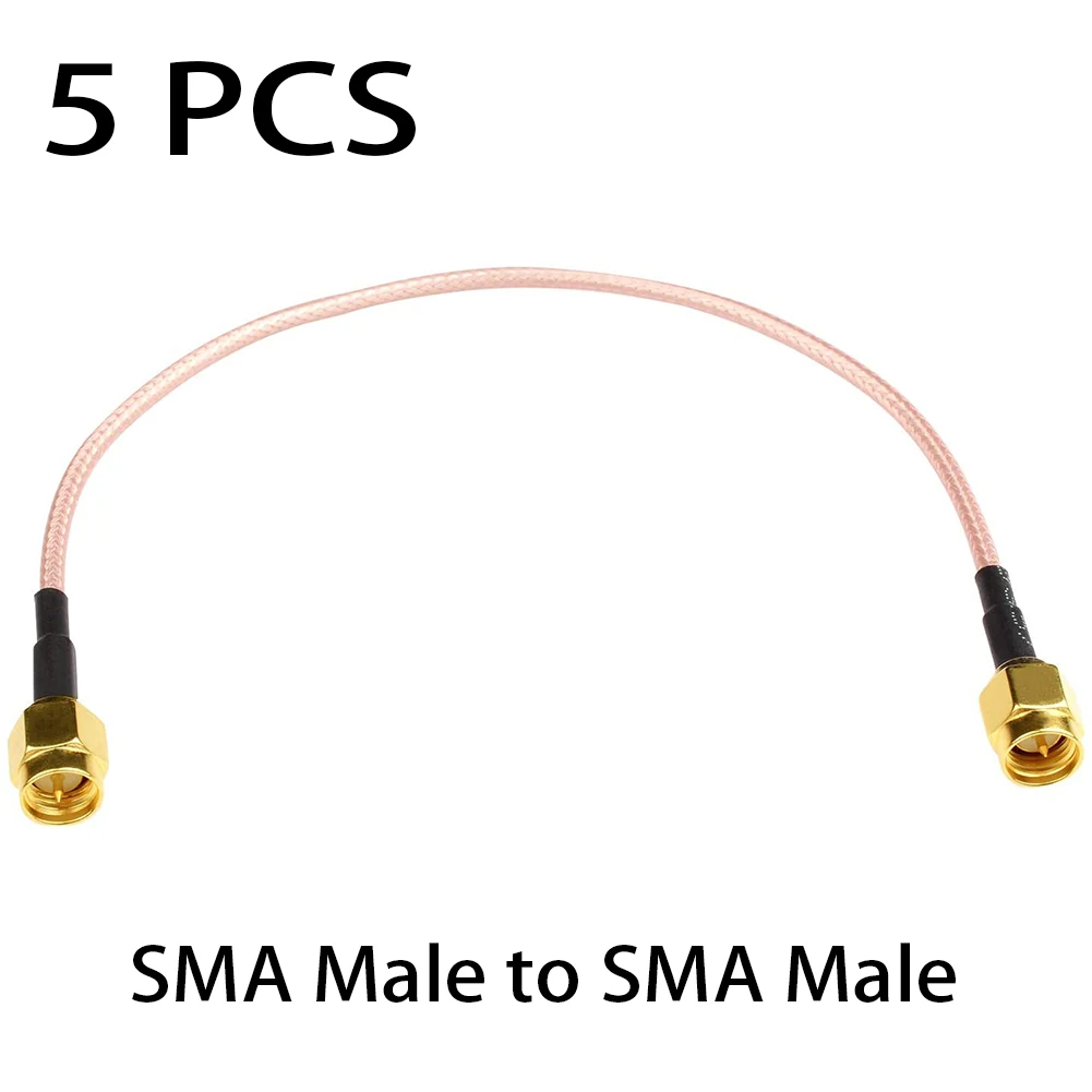 

5pcs Coax Jumper Cable 6.5inch RG316 SMA Male To SMA Male Plug RF Pigtail Coax Jumper Cable Kit Home Signal Accessories