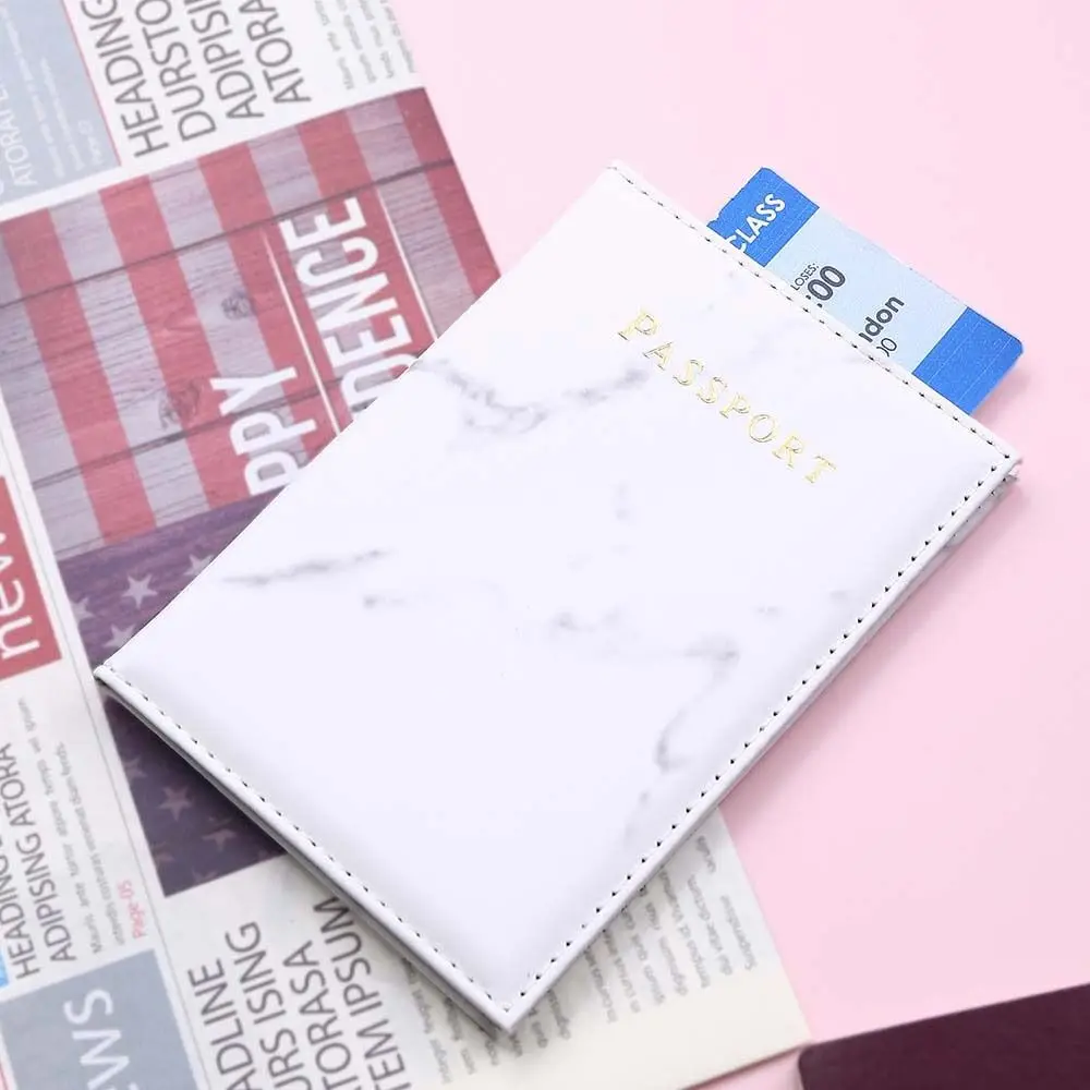 

Grain Airplane Check-in Credit Card Name ID Address Passport Holder PU Card Case Travel Accessories Passport Protective Cover