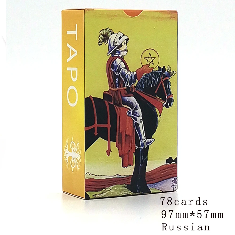 

Русские карты, классические карты RiderTarot, полные для вечерние, игровая колода, мистическое гадания, карты Таро для начинающих с Guid