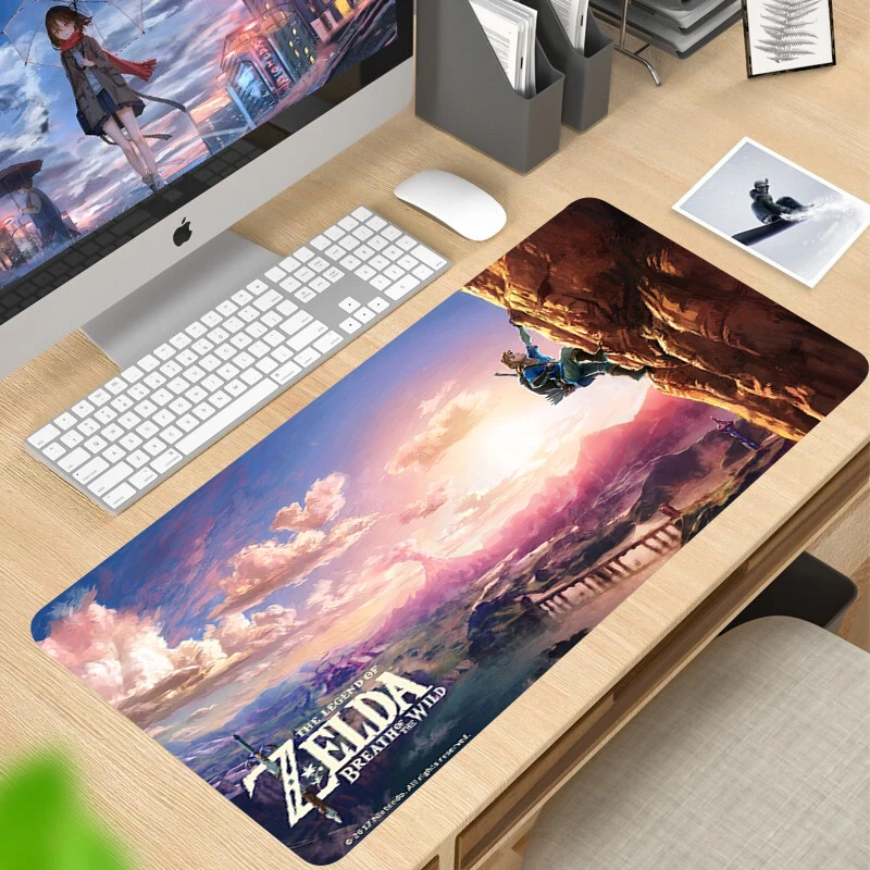 

zelda mouse pad 100x50cm gaming mousepad anime High quality office notbook desk mat HD print padmouse games pc gamer mats XXL