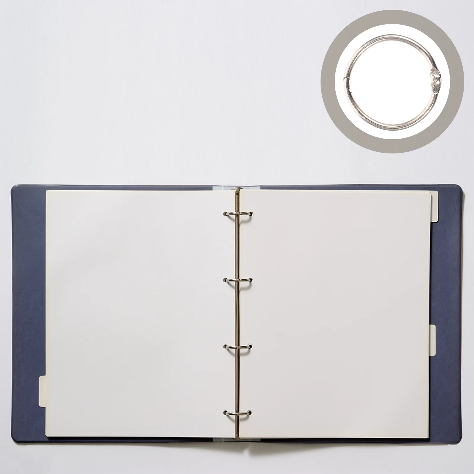 

Ring Binder Rings Book Loose Leaf Metal Paper Clipforflash Key Album Binding Notepads File Notesbook Office Keychain Diy
