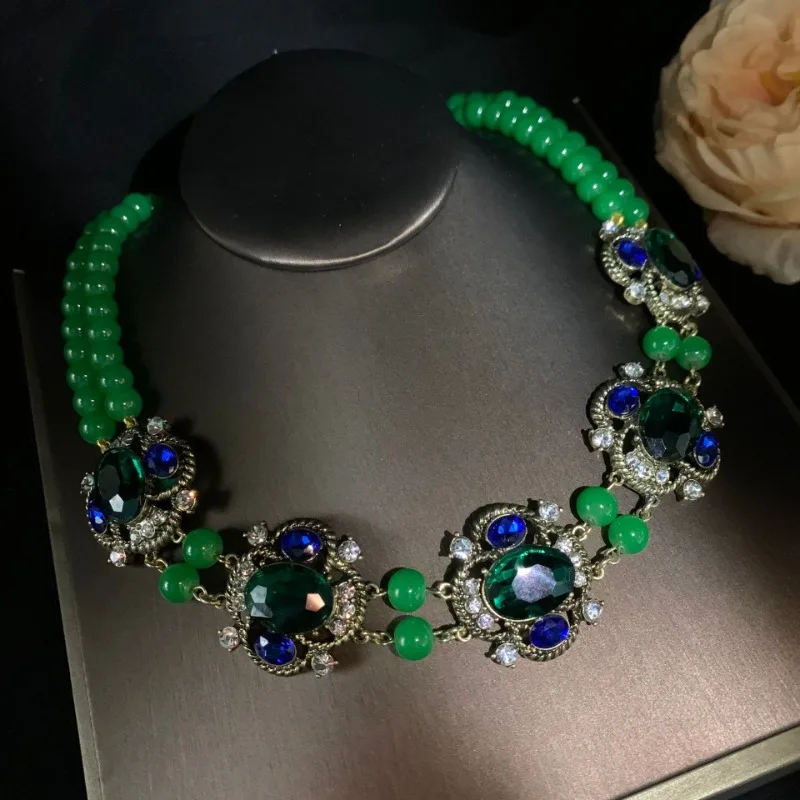 

Женское Ожерелье из бисера и циркона, в готическом стиле