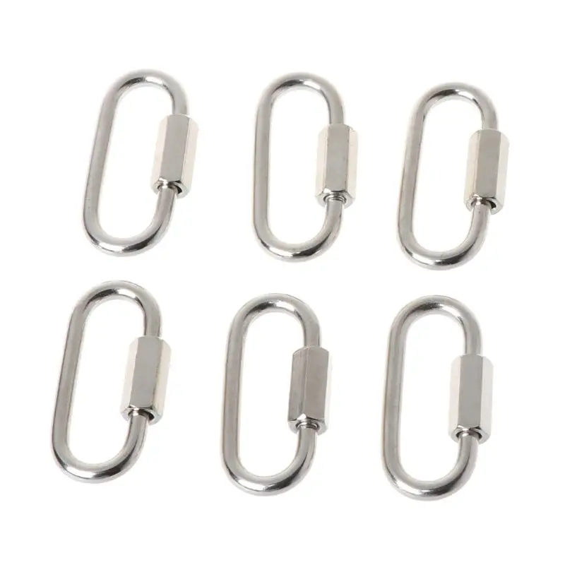 Small Carabiner Clip for Bird Cage/Tree House/Jewelry/Pet Dog Toy/Plush for Doll Stainless Steel Carabiner Camping