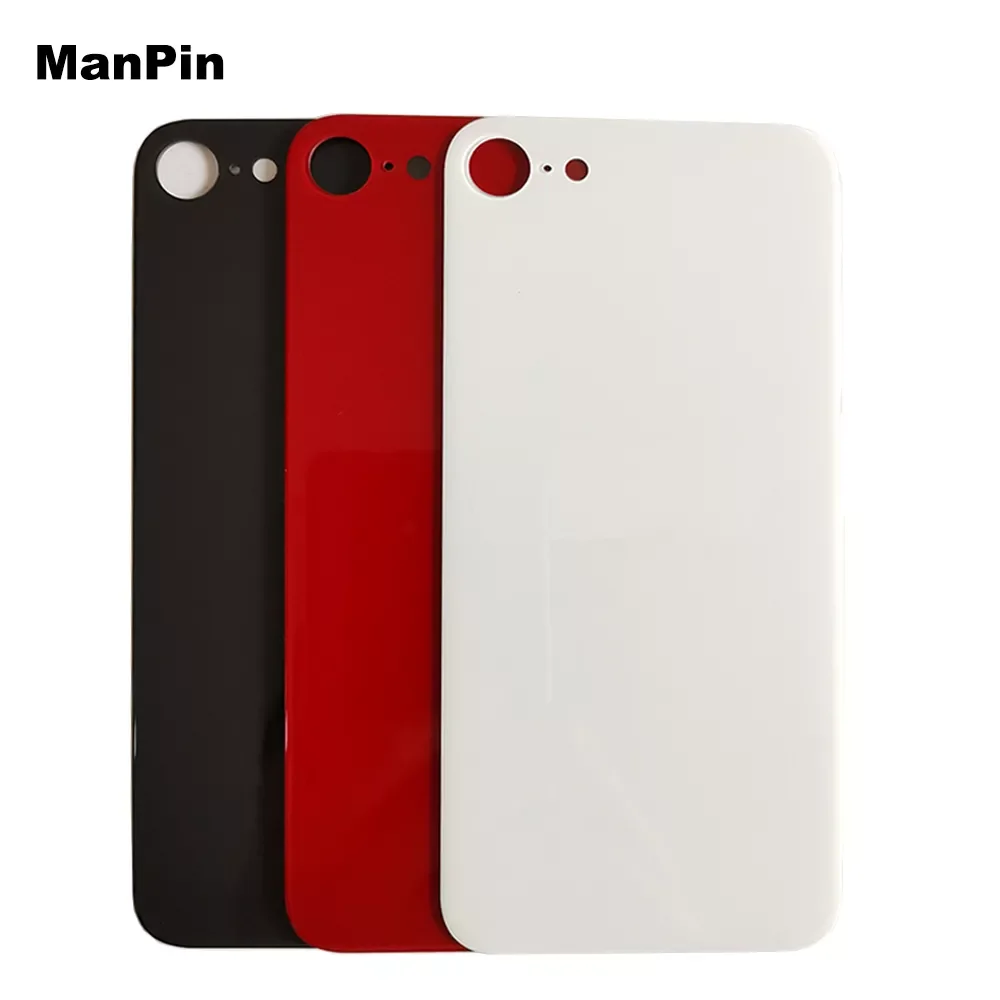

for iPhone SE2 LCD Screen Battery Door Cover Housing Back Glass Replace Big Hole Mobile Phone Repair Red White Black