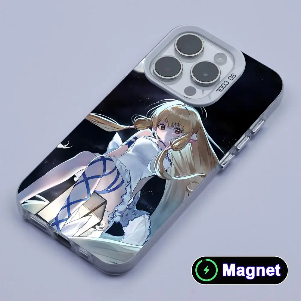 Фото Чехол для мобильного телефона MagSafe с изображением Чи из аниме Chobits, белый, полупрозрачный, для iPhone 17 16 15 14 13 12 11 X XR XS Air Pro Max Plus №2