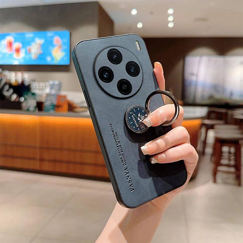 Кожаный чехол для Vivo X100 Pro роскошная защита фотоаппарата X 100