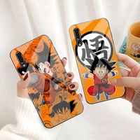 dragon ball son goku phone case tempered glass for huawei p30 p20 p10 lite honor 7a 8x 9 10 mate 20 pro