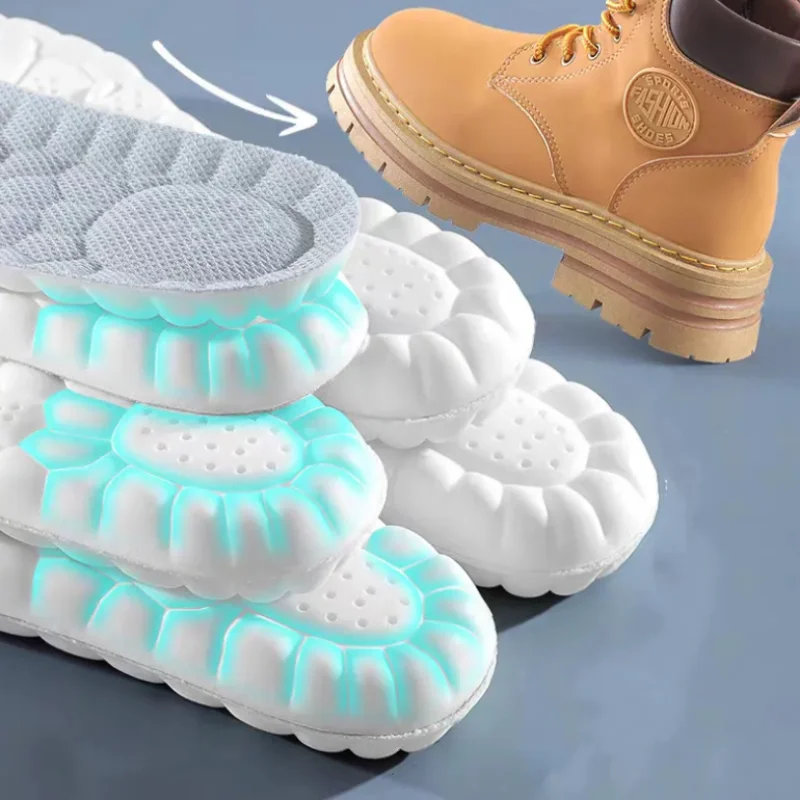 EVA Massage Sport Insoles for Women Men High Elasticity Shoe Pads Shock Absorption Cushion Insole Arch Support Orthopedic Insert