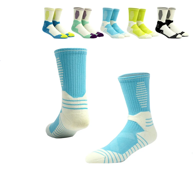 Elite Adult Basketball Socks Men's Thick Terry Sports Socks Reinforced Socks Actual Combat Sport Soccer Women Cycling