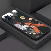 japanese naruto anime phone case for funda iphone 11 12 13 pro max 12 13 mini x xr xs max 5s 6 7 8 plus soft black