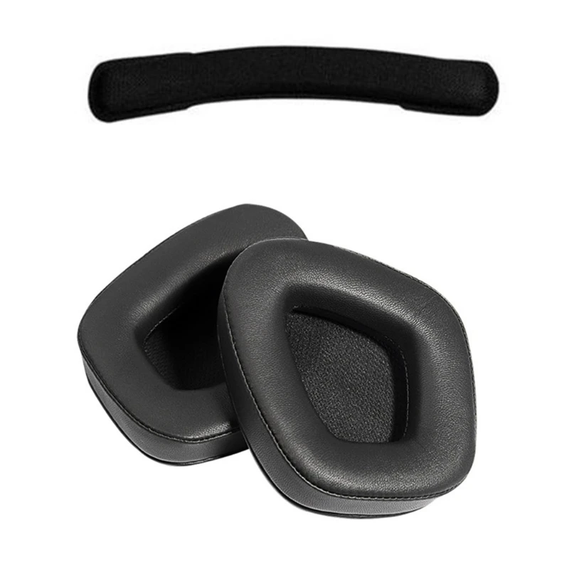 

Leather Ear Pads Cushion Sponge Cover Earmuff for Corsair VOID PRO Replacement