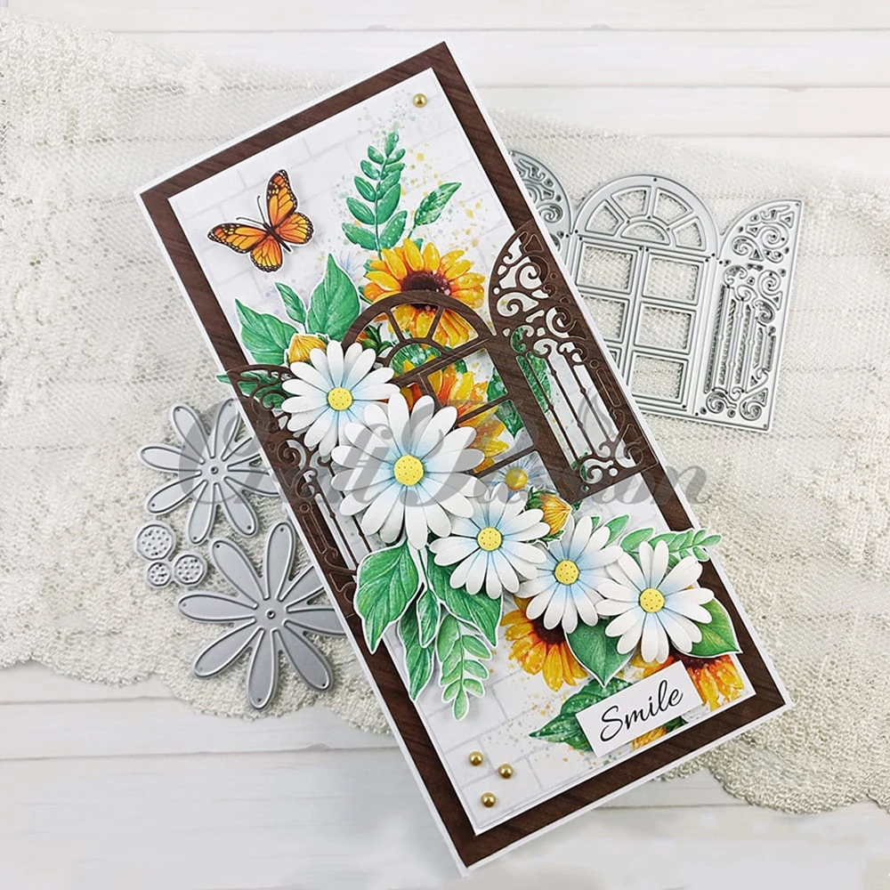 2024 AliliArts металлические штампы Chabby Chic окно сделай сам скрапбукинг фотоальбом