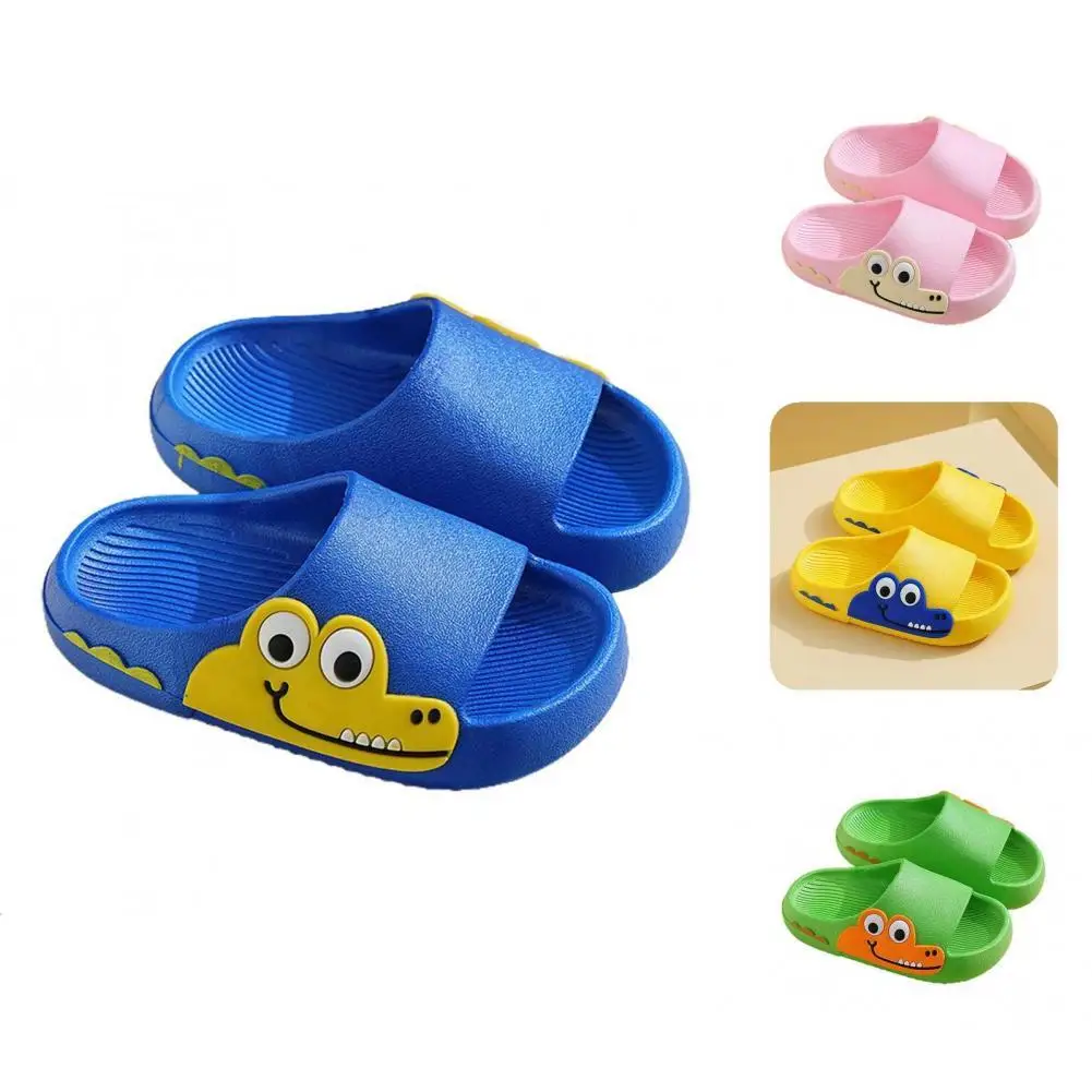

1 Pair Kids Sandals Eco-friendly 5 Colors Waterproof Cartoon Slippers for Beach